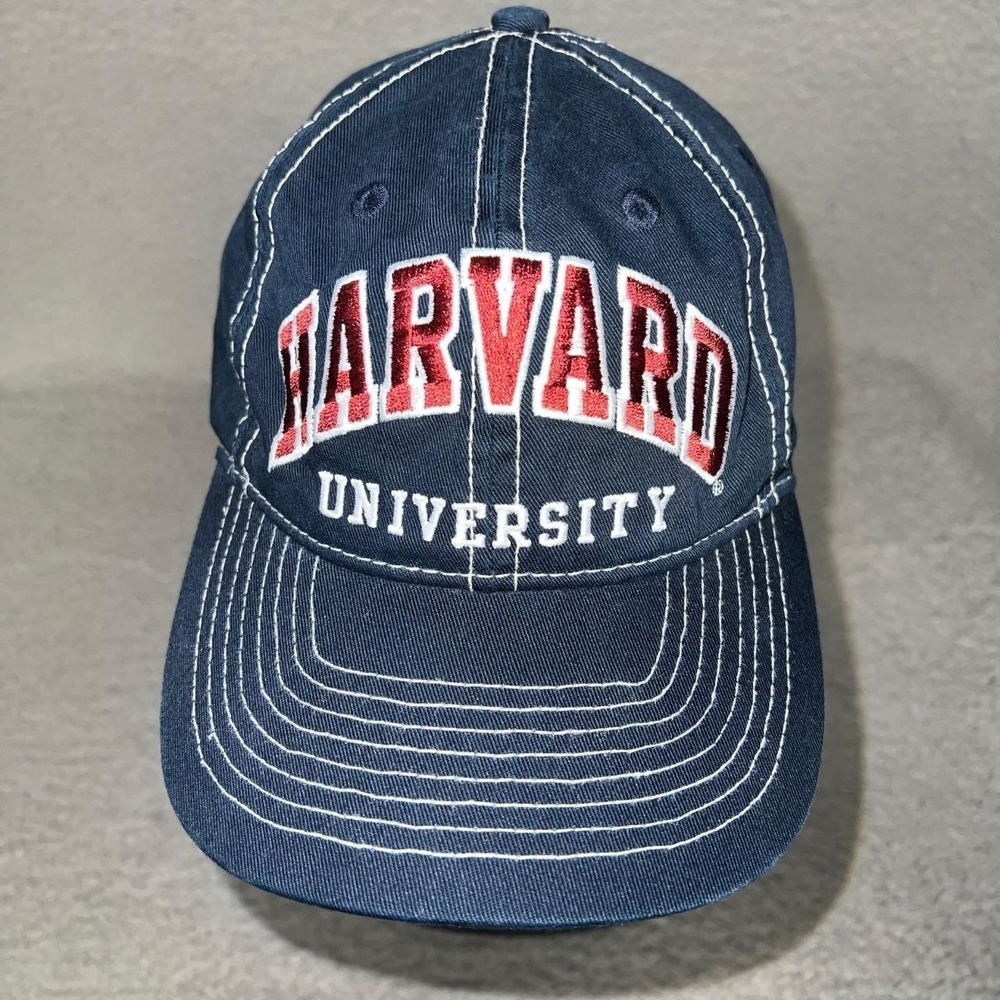 Champion Authentic‎ Harvard University Baseball Cap Blue Embroidered Logo OSFM